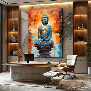 tableau bouddha peinture