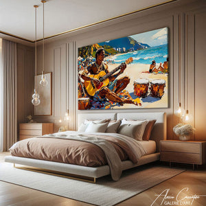 Tableau Plage Abstraite