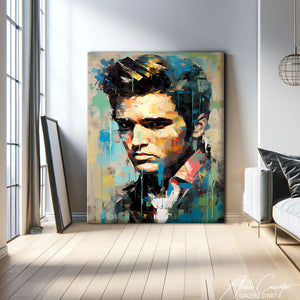 peinture elvis presley