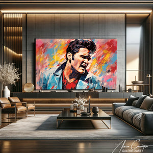 peinture elvis presley