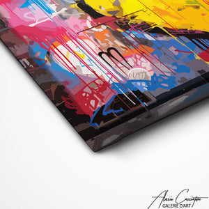 TABLEAU STREET ART COEUR Alessio Cacciatore