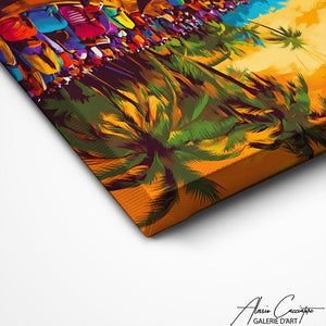 TABLEAU AFRIQUE PIROGUES AlessioCacciatore