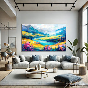Tableau Peinture sur Toile Paysage