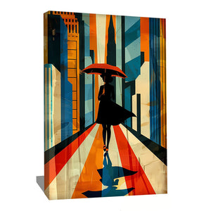 TABLEAU ART DÉCO SILHOUETTE FEMME Alessio Cacciatore