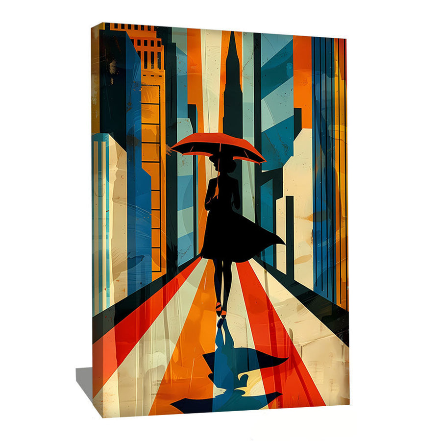 TABLEAU ART DÉCO SILHOUETTE FEMME Alessio Cacciatore