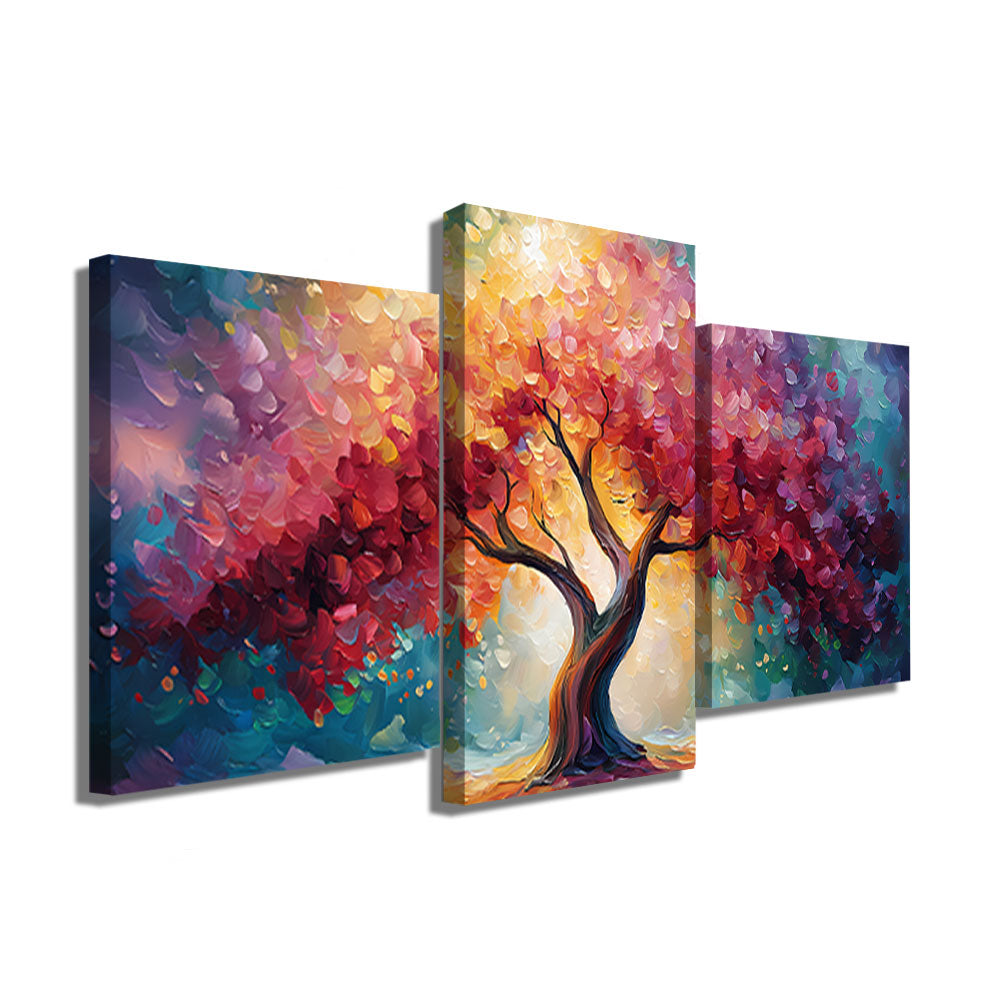TABLEAU ARBRE DE VIE EN TRIPTYQUE