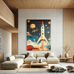 Tableau aquarelle moderne