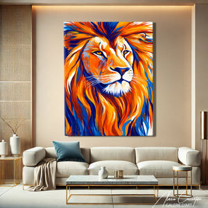 Tableau Lion Grand Format