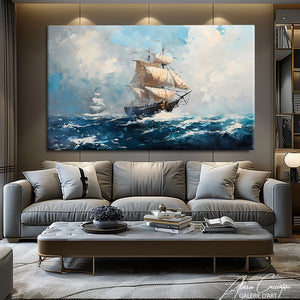 Tableau Peinture Bateau