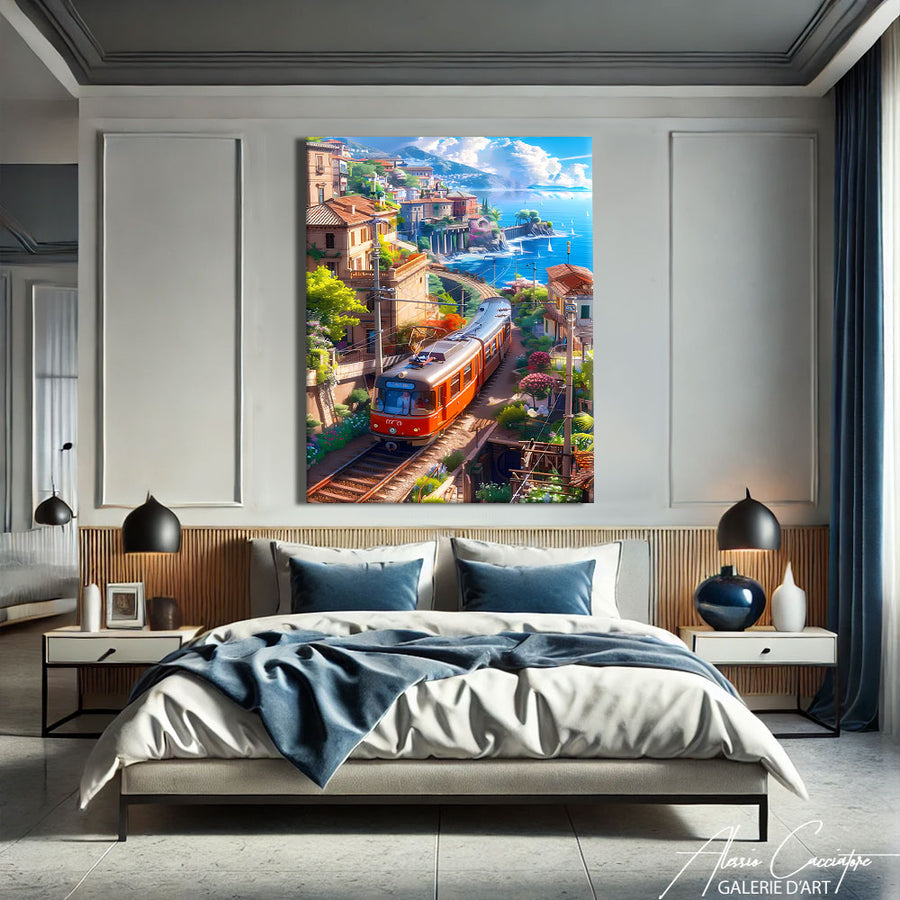 Tableau de la Mer sur Toile – mise en situation
