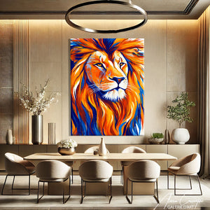 Peinture Lion et Lionne