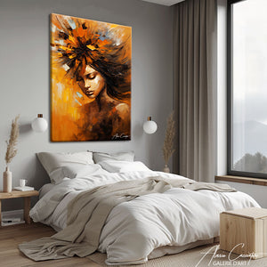 Tableau Visage Femme Abstrait