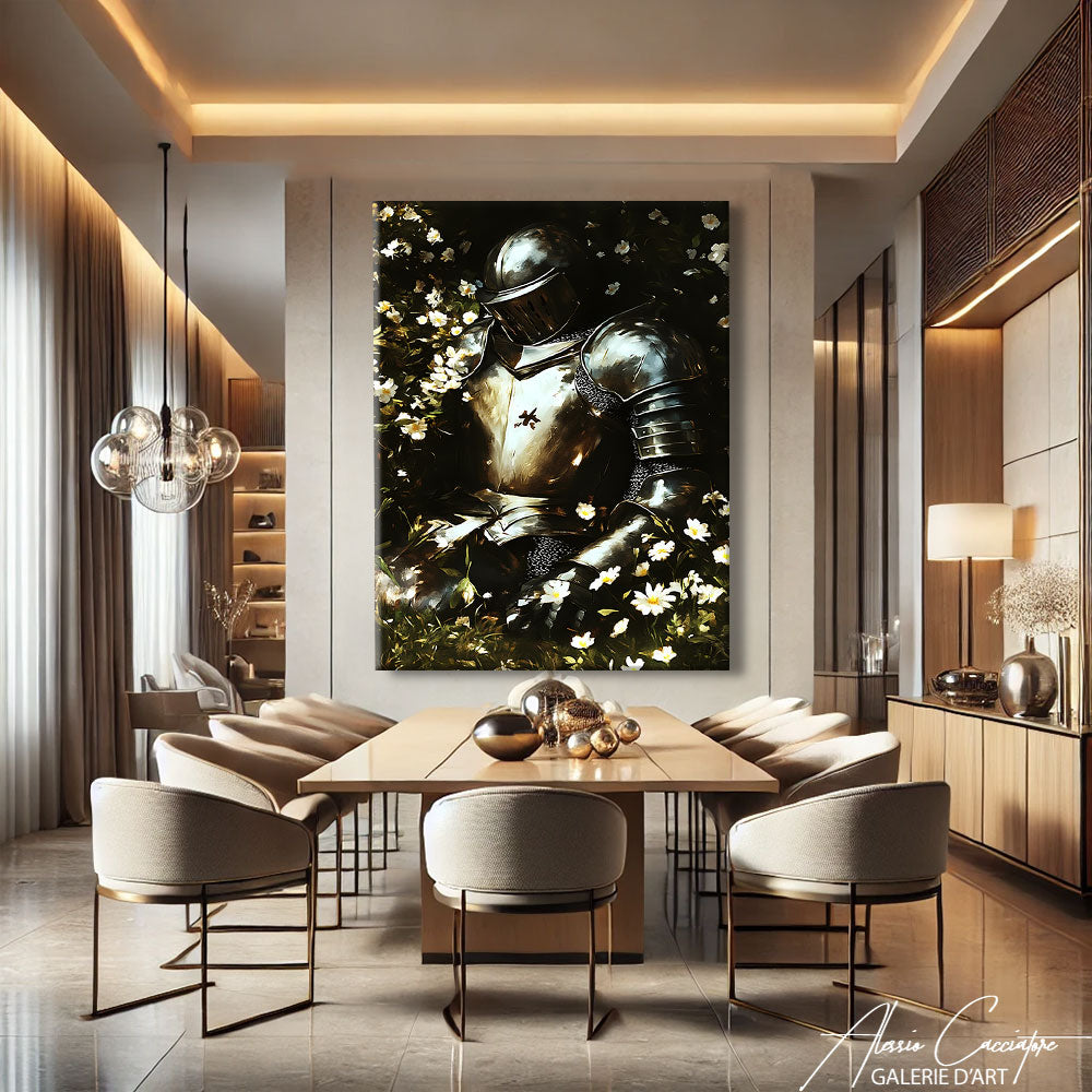 TABLEAU CHEVALIER NOIR
