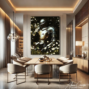 TABLEAU CHEVALIER NOIR