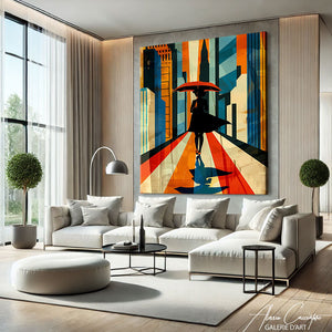 TABLEAU ART DÉCO SILHOUETTE FEMME Alessio Cacciatore