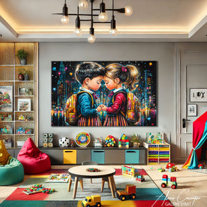 Couple Peinture Romantique