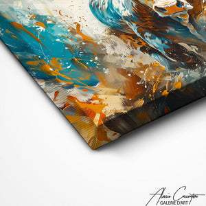 TABLEAU COLORÉ TAUREAU AlessioCacciatore