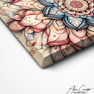 TABLEAU MANDALA ROSE AlessioCacciatore