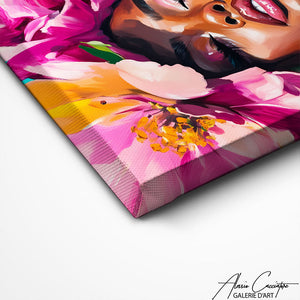 TABLEAU FEMME AFRICAINE MULTICOLORE Alessio Cacciatore