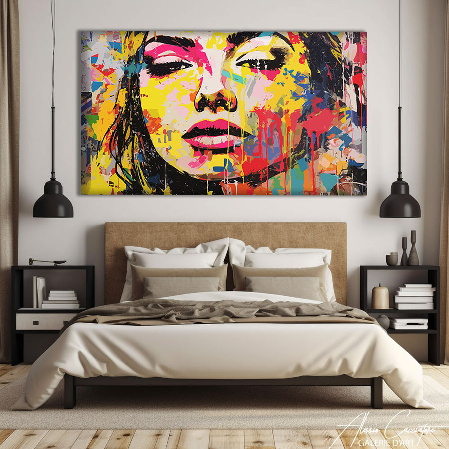 Peinture Street Art Grand Format – mise en situation