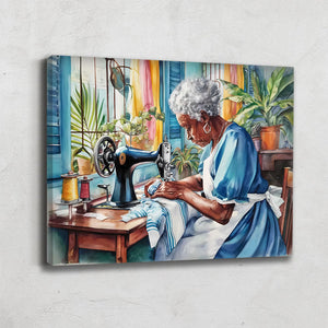 TABLEAU FEMME AFRICAINE HUILE