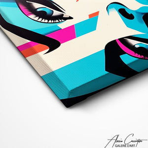 TABLEAU POP ART VISAGE Alessio Cacciatore