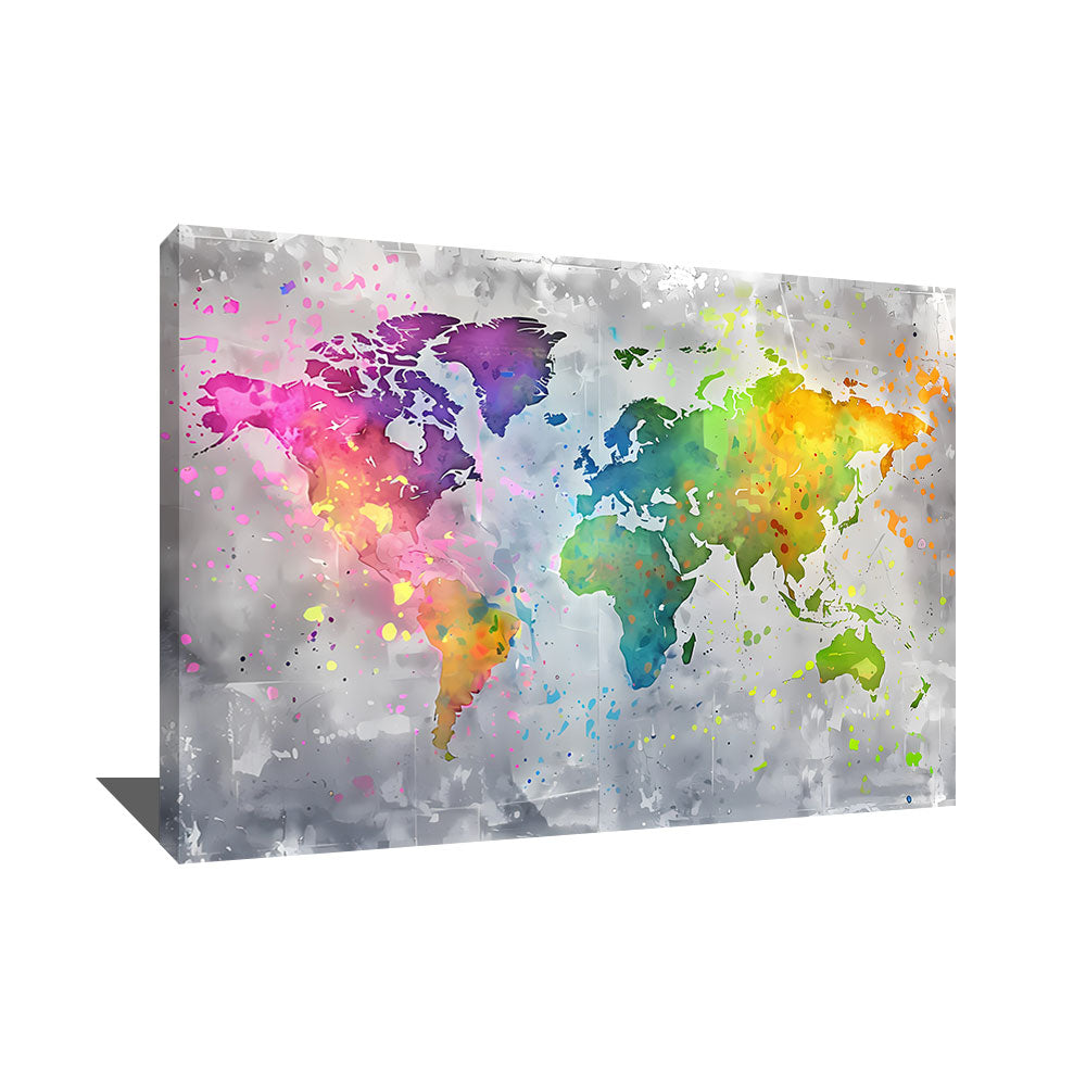 tableau carte du monde