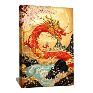 TABLEAU DRAGON ROUGE