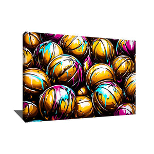 TABLEAU BASKETBALL ABSTRAIT