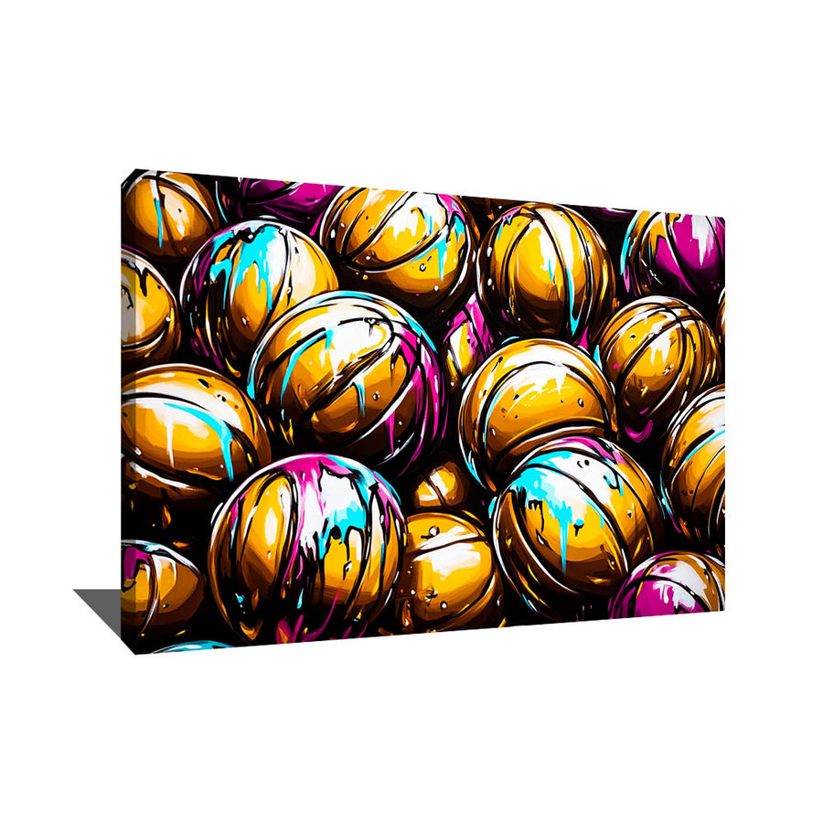 TABLEAU BASKETBALL ABSTRAIT