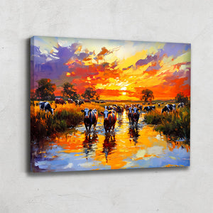 Tableau Avec Des Vaches