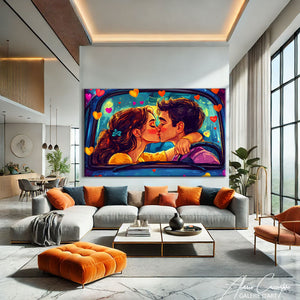 Peinture Abstraite Couple