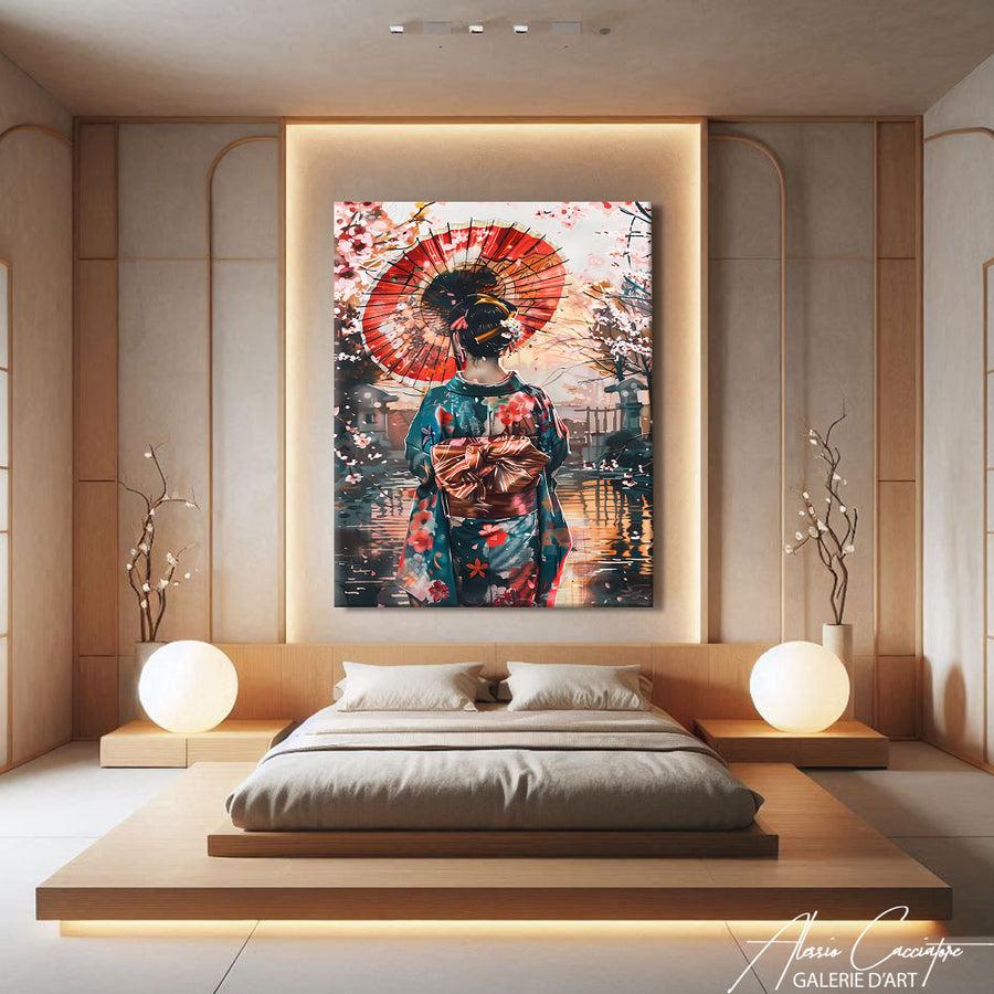 Toile Geisha – mise en situation