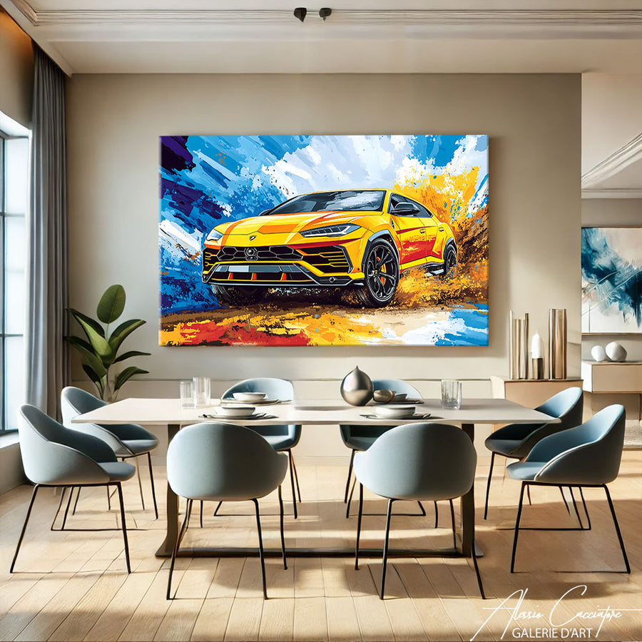 Tableau Lamborghini Urus – mise en situation