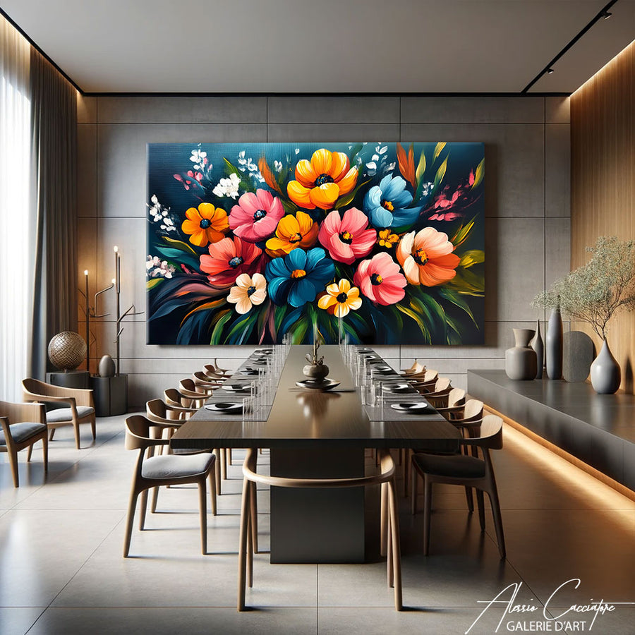 Tableau Fleurs Modernes
– mise en situation