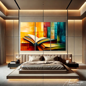 Tableau Triptyque Contemporain