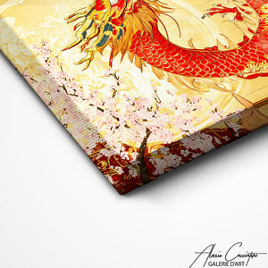 TABLEAU DRAGON ROUGE Alessio Cacciatore