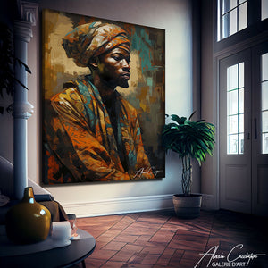 tableau africain homme