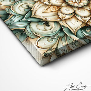 TABLEAU MANDALA VERT AlessioCacciatore