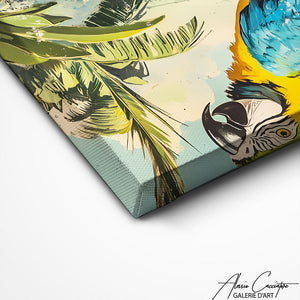 TABLEAU TROPICAL PERROQUET Alessio Cacciatore