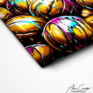 TABLEAU BASKETBALL ABSTRAIT Alessio Cacciatore