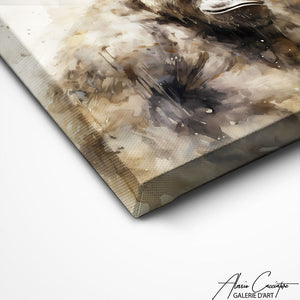 TABLEAU GORILLE GRIS Alessio Cacciatore