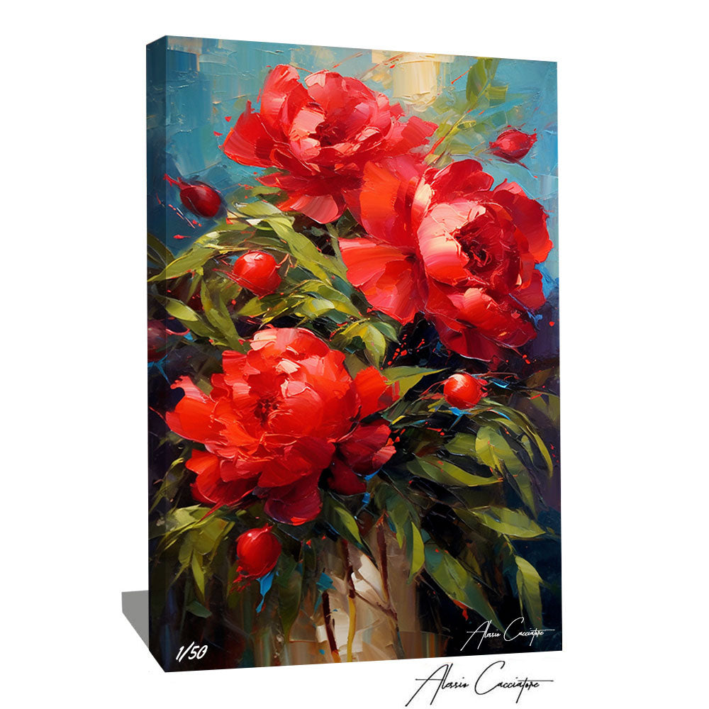 tableau pivoine