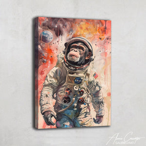 Peinture Singe Aquarelle