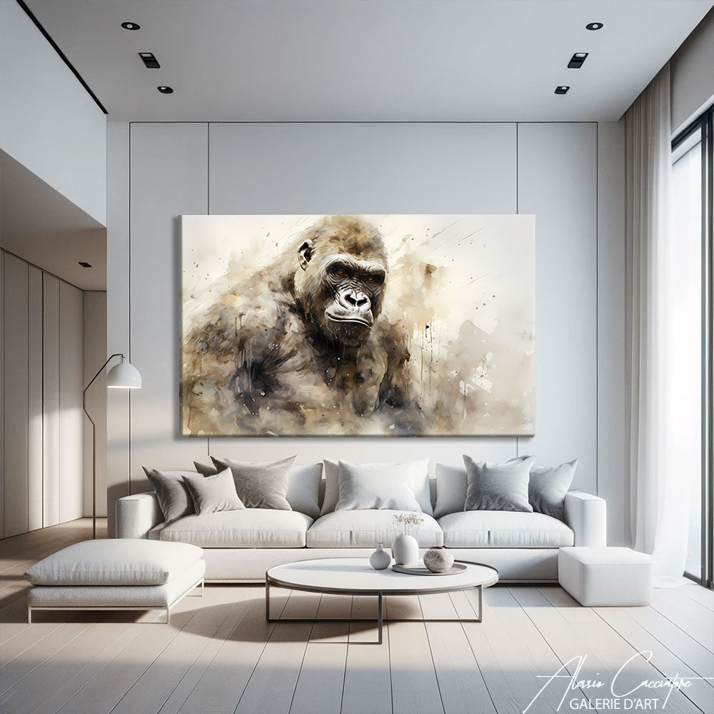 tableau avec gorille