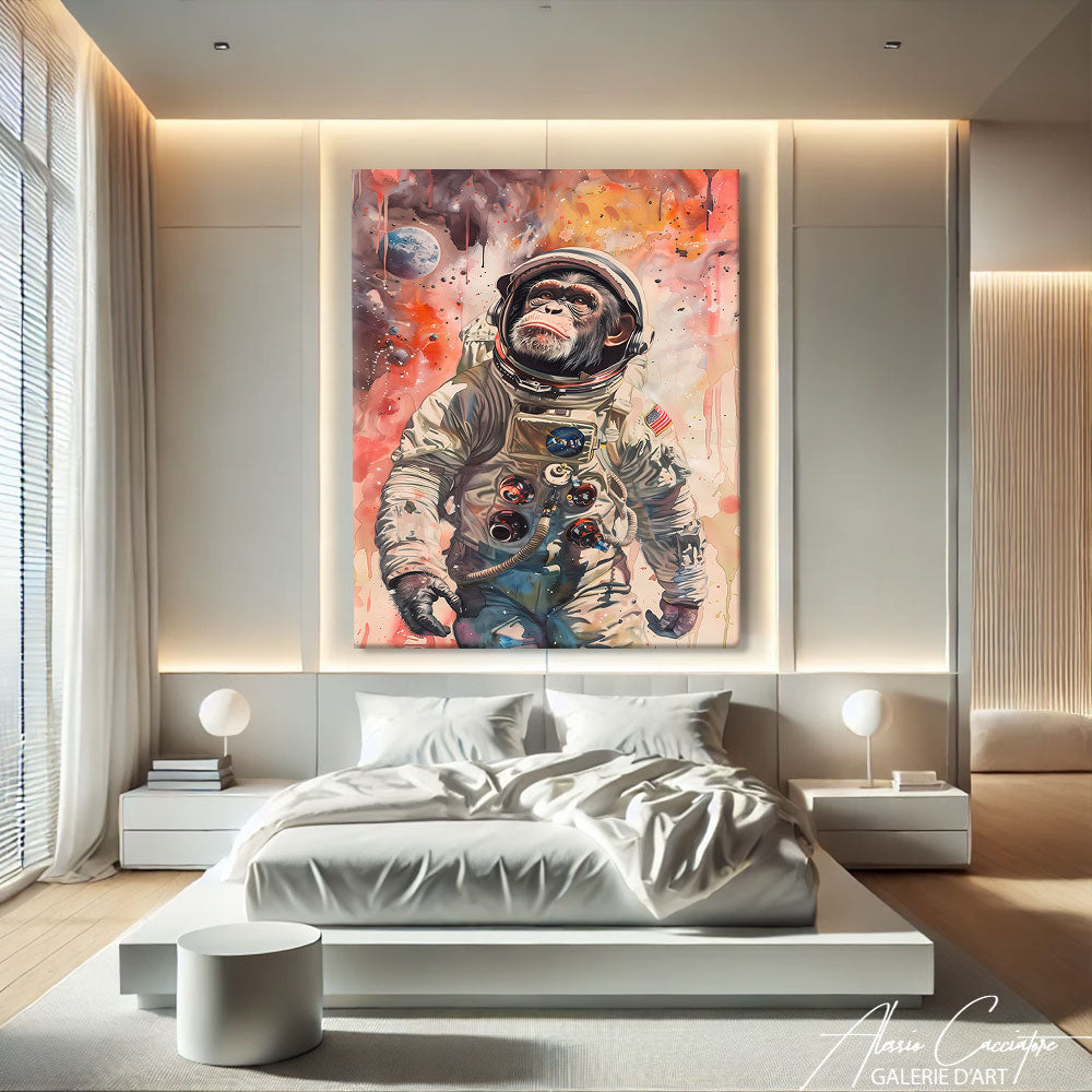 Peinture Singe Aquarelle