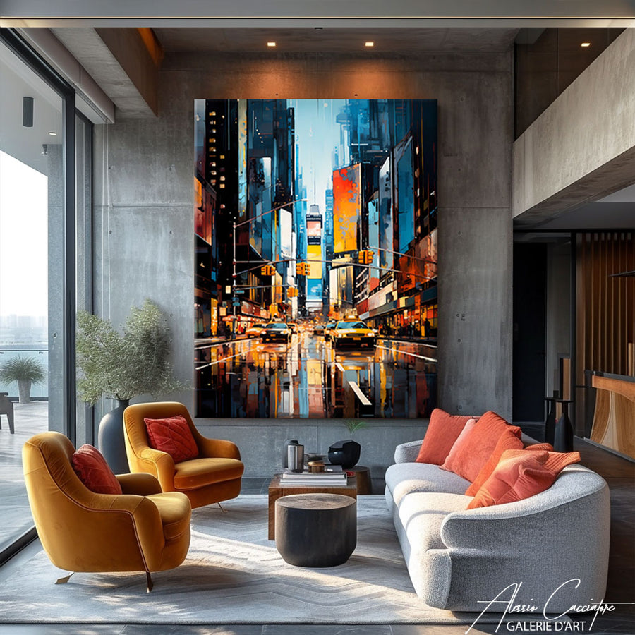 Peinture New York Abstrait – mise en situation
