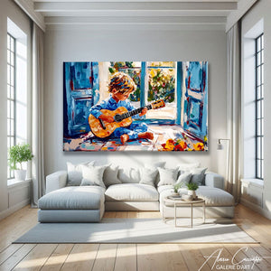 Peinture Guitariste Moderne