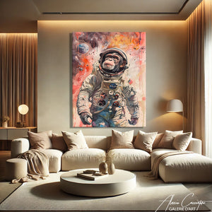 TABLEAU SINGE AQUARELLE AlessioCacciatore