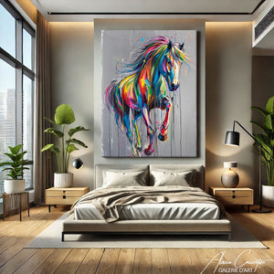 TABLEAU CHEVAL CONTEMPORAIN Alessio Cacciatore